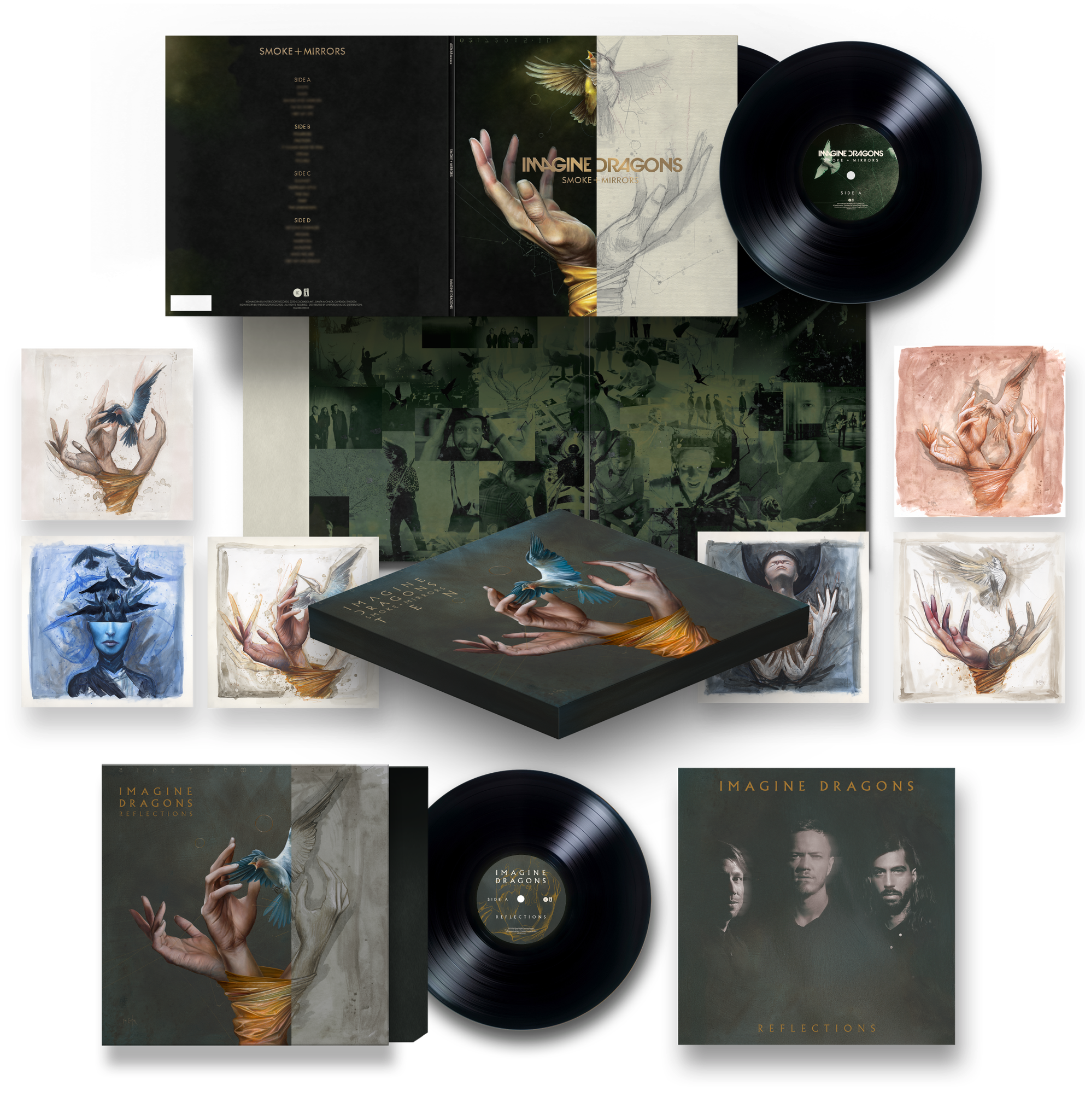 Smoke + Mirrors Ten Black 180 Gram Vinyl Box Set